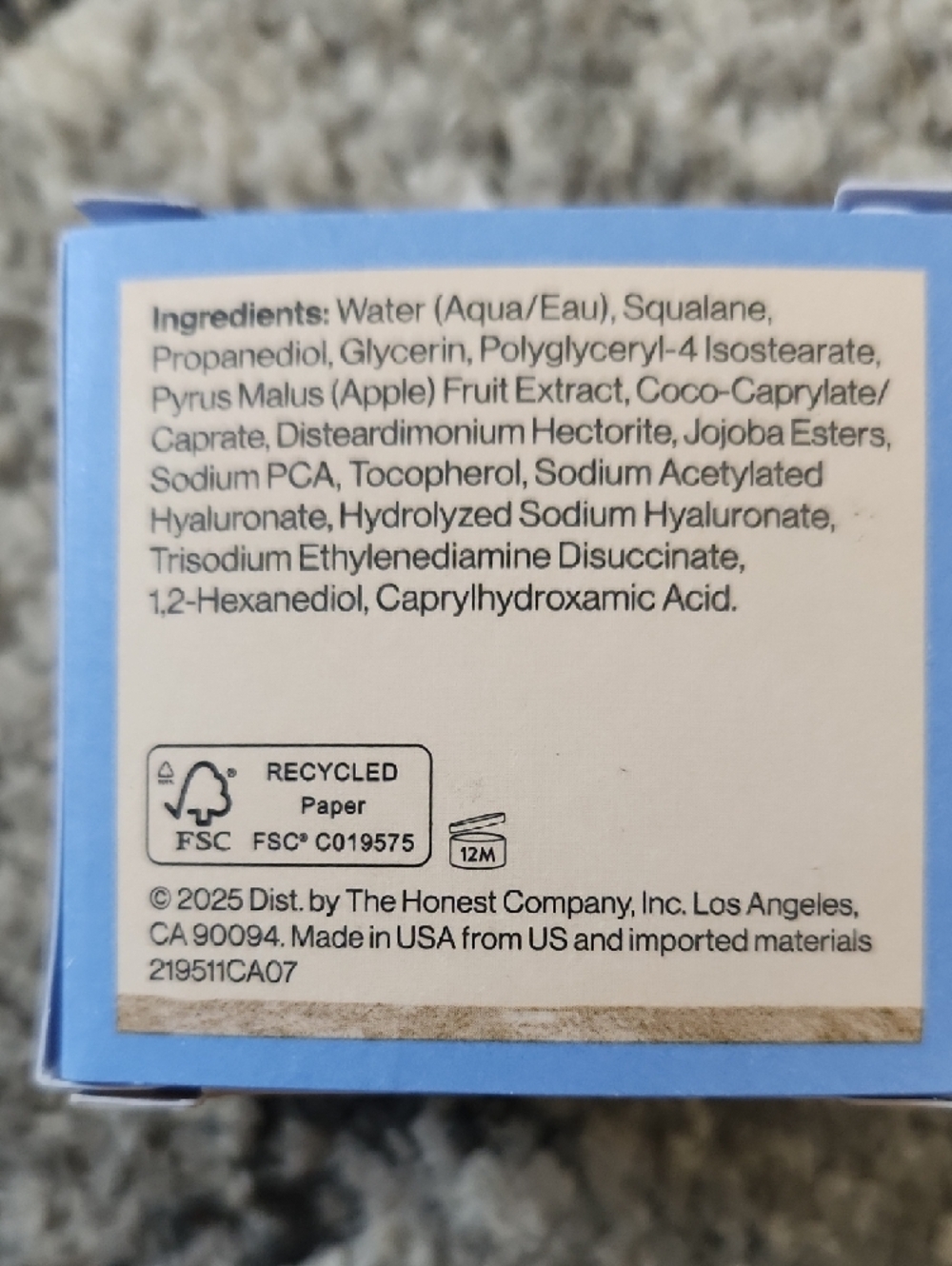 Honest Hydrogel Cream - Picture 3 of 5
